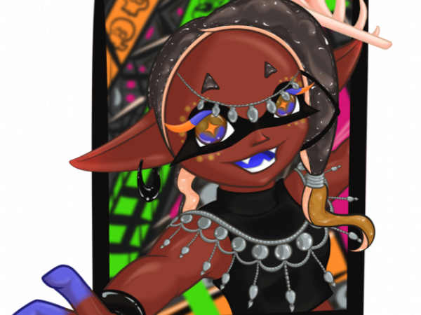 Frye - Splatoween A fully rendered image of the character Frye from Splatoon 3.