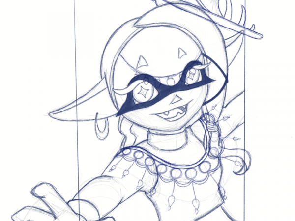 Frye A sketch of Frye from Splatoon 3.