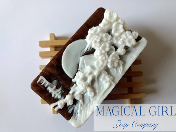 Mount Fuji cameo soap bar