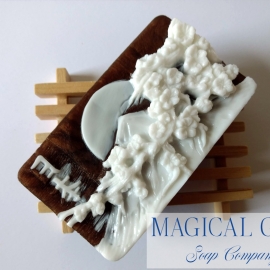 Mount Fuji cameo soap bar